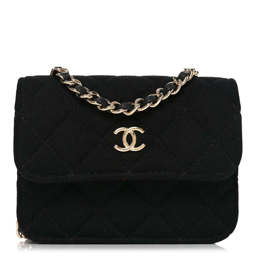 Chanel Jersey Quilted Micro Mini Flap #247281C18B